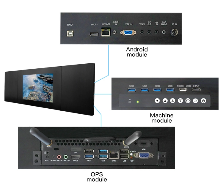 Business Smart Board 82 Inch Nano Blackboard Writing Board Whiteboard Touch Screen Monitor Panel