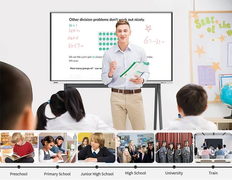 Interactive Whiteboards and Screens 75inch Touch Screen Nano Interactive Whiteboard Smart Blackboard for Teaching