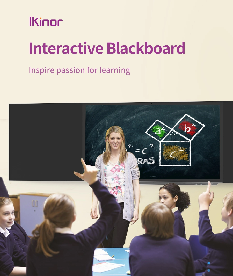 75 Inch Supplies School Office Interactive Nano Blackboard 4K UHD Smart Board Whiteboard