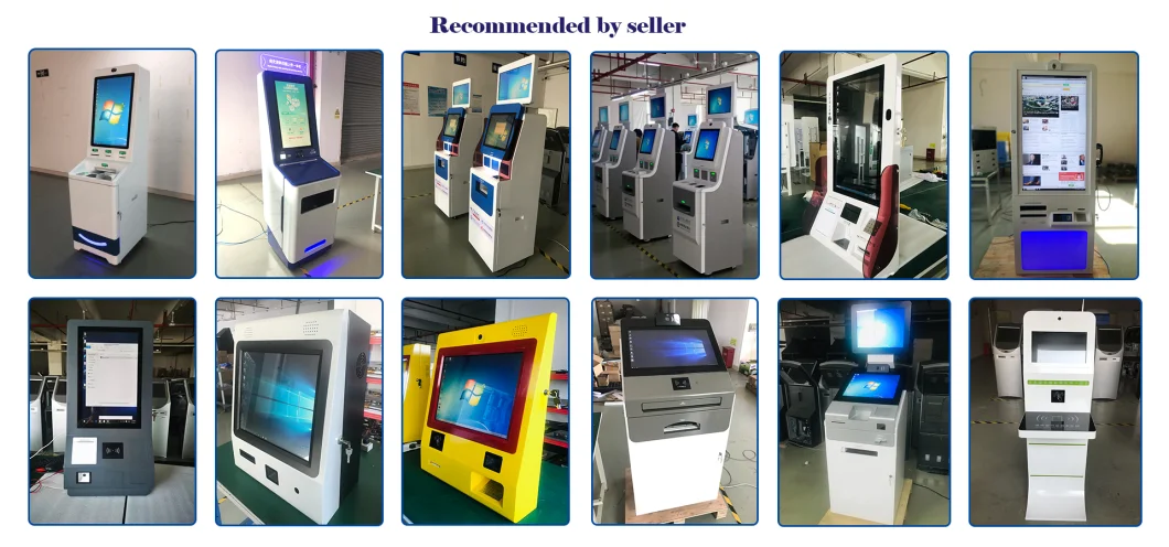 Vertical 19&quot; Intelligent Self Service Restaurant Order Kiosk Ticket Vending Machine Self Checkout Kiosk