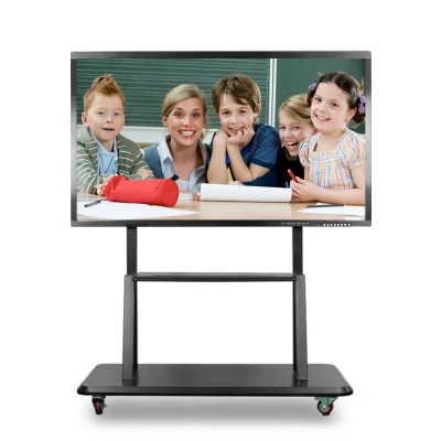 Touch Screen LED Interactive Whiteboard 85 Inch Touch All in One Dual System Computer Kiosk Interactive Smart Boards