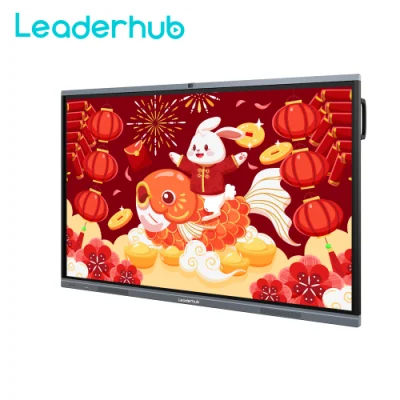 Leaderhub Factory Direct Sale 75 Inch Conference Machine Interactive Smart Board Multi Touch Screen Monitors Interactive Flat Panel Online Work From Home