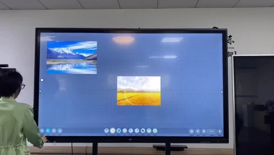 20 Points Infrared Touch 55 65 75 86 98 110 Inch Interactive Flat Panel for School and Office Whiteboard