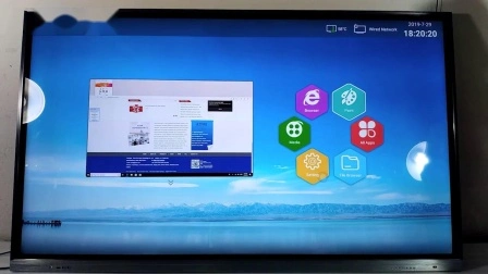 75 Inch Education and Conference Dual System Android Windows Smart LCD Touch Screen Monitor Interactive Whiteboard Device