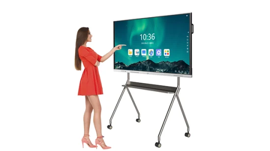 OEM ODM 55 65 75 86 100 Inch All in One PC Multi Touch School Board Interactive Whiteboard Smart Board with Dual System