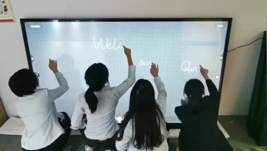 Customized 98 Inch Teaching School Built-in Camera Multi Touch Screen Office Supply Smart Board White Board for Conference