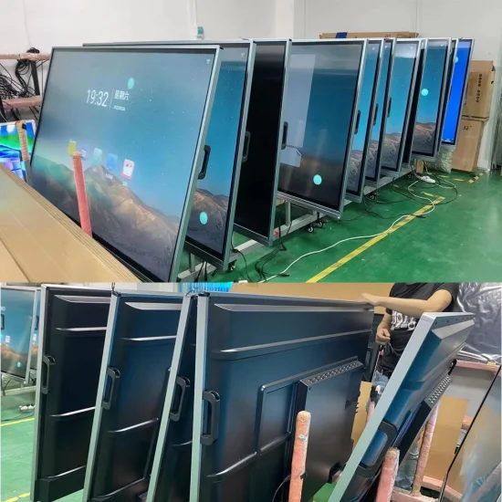 Dual OS Android / X86 Windows Capacitive or Infrared Touch Screen Interactive Whiteboard Classroom Teaching 55