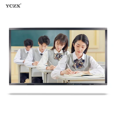 Office Supply 85 Inch Android/Windows Touch All in One PC Advertising Display Portable Interactive Whiteboard