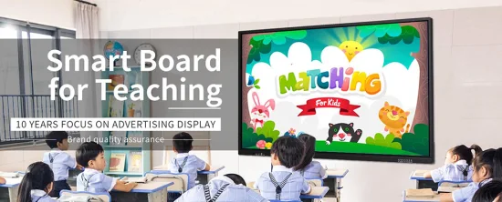 OEM Factory 4K Classroom TV Display Interactive Flat Panel Digital Writing LCD Whiteboard Touch Screen Smart Board for Teaching and Meeting